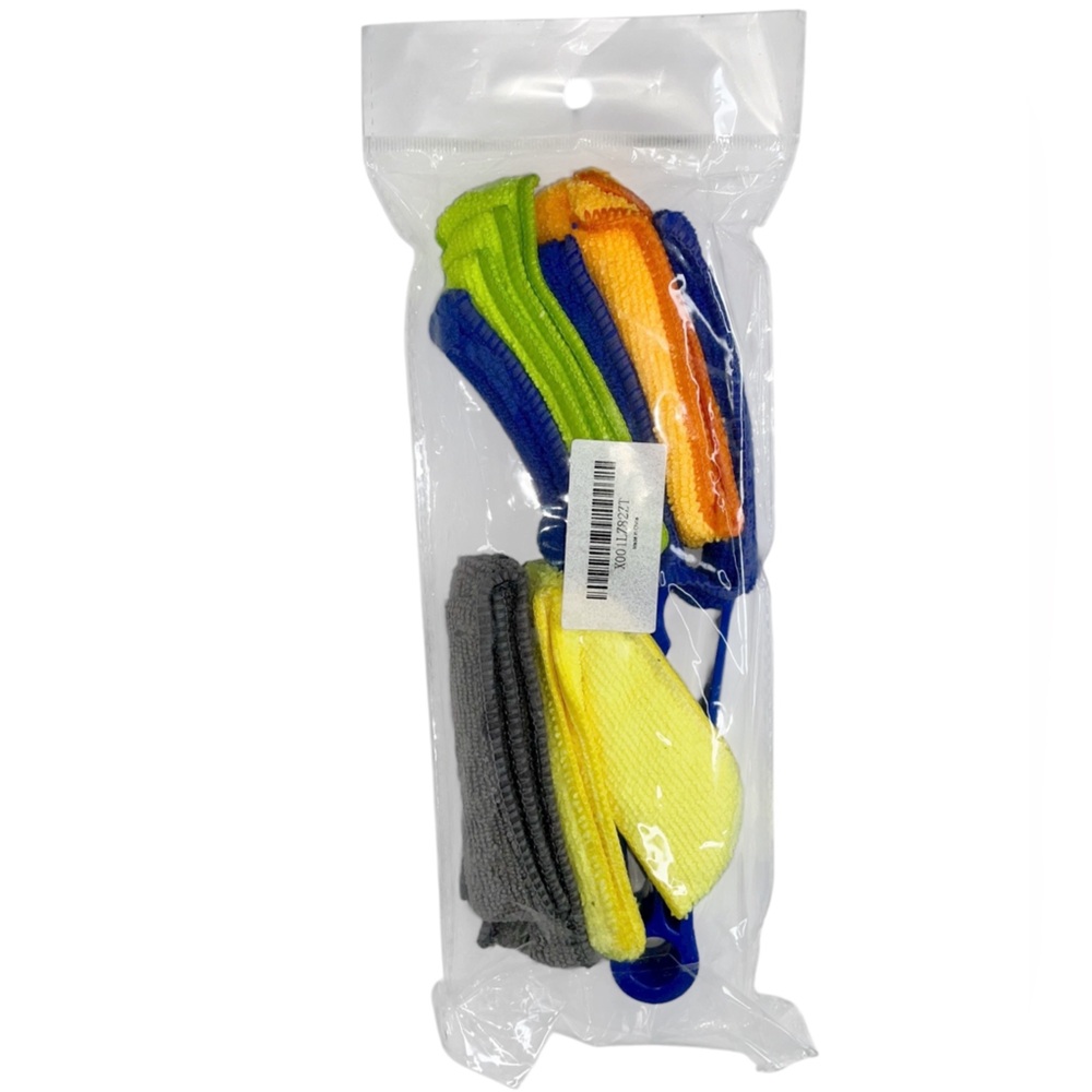 NEW Mini Blind Cleaner Duster Three 3 Prong Wand + Microfiber Sleeve Cleaning